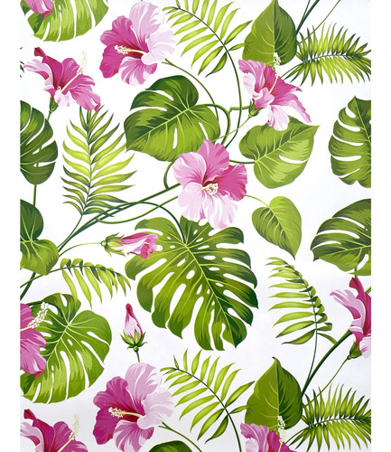 Simplelife4u Hawaii Flower Style Muebles Papel Autoadhesivo 