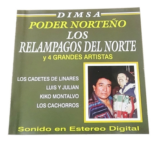 Los Relampagos Del Norte Poder Norteños Cd Disco 2004 Orfeon