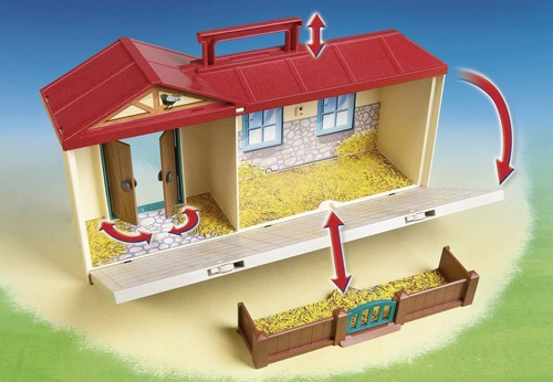 Imagen 2 de 10 de Playmobil 4897 Granja Maletin Country Original Educando