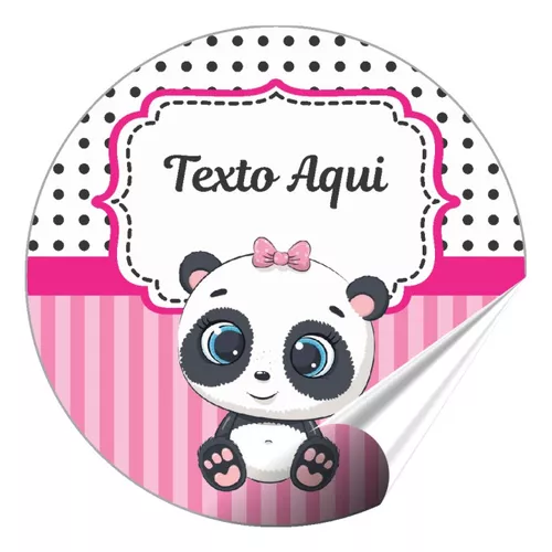 Adesivos Desenho Urso Panda