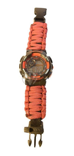 Reloj Tactico R-shock Militar Malla Cordon Tactico Bordo Silbato