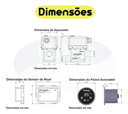 Kit Spa E Hidro Bomba Lepono 1.0 Cv 220v + Aquecedor Digital Sanspray 8000w