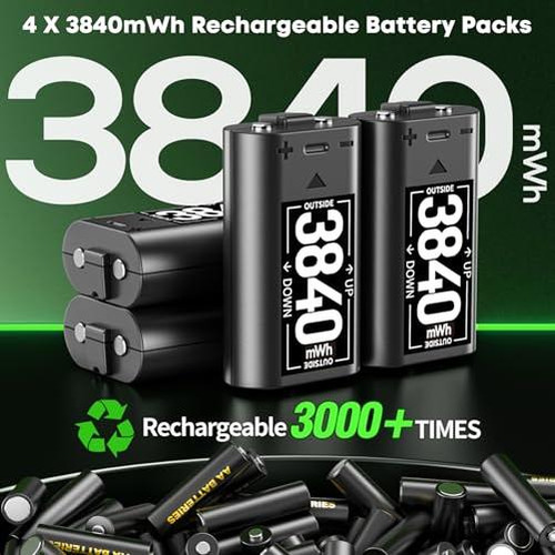 Batería Recargable Para Xbox One/xbox Series X|s, 4 X 3840 M