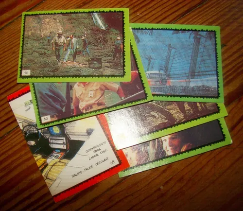 comprar Lote Figuritas Album Jurassic Park Cromy 1993