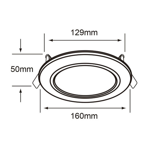 Lampara De Techo Led Munich Blanco 9w 127v 4000k Tecnolite