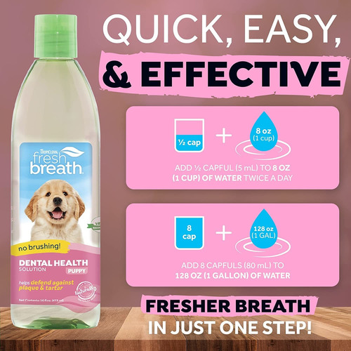 Tropiclean Fresh Breath Oral Care Water Additive For Puppies