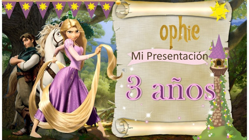 Video Tarjeta Invitación Digital- Rapunzel