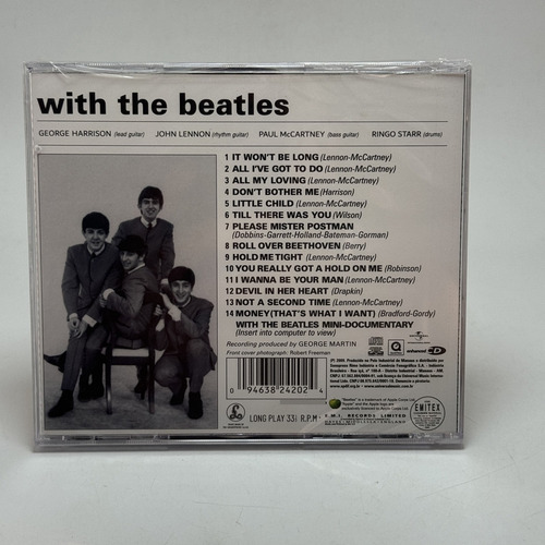 Cd The Beatles - With The Beatles - Box Acrílico