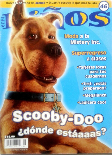 Eres Niños Scooby Doo Stuart Little Adal Perros Pluto Snoopy