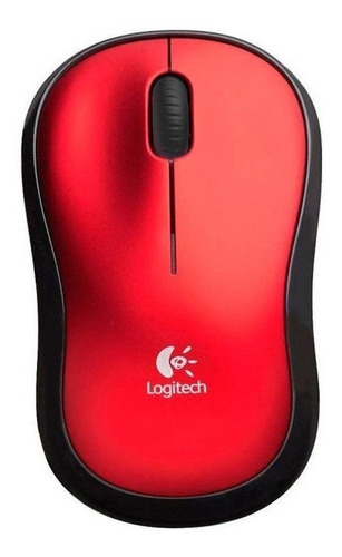 Mouse Logitech M185 Rojo Inalambrico Usb (910-003635)