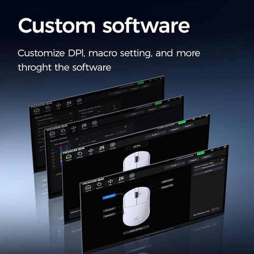 Ratón Inalámbrico Para Juegos Mchose A7pro, Modo Triple Paw3