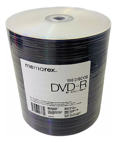 Dvd Memorex 8x 50 Unidades 