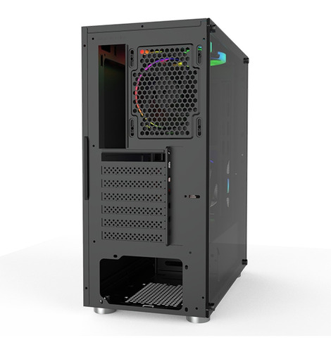 Gabinete Gamer Montech Fighter - 4 Fans, Vidro Temperado