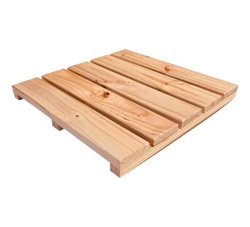 Baldosa Deck Madera Pino Cca Tratada Exterior 50x50 Piso 