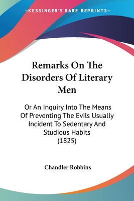 Libro Remarks On The Disorders Of Literary Men: Or An Inq...