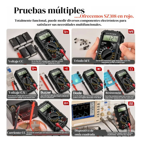 Taladro Inalámbrico Brushless De Impacto Kilian Ethan KE651 con 2 baterías De Litio Multímetro Digital Alicates Kit Eléctrico Completo Con Brocas