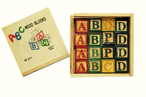 Cubo Didáctico Madera Aprender Juego Lúdico Niños 48 Pz 7320