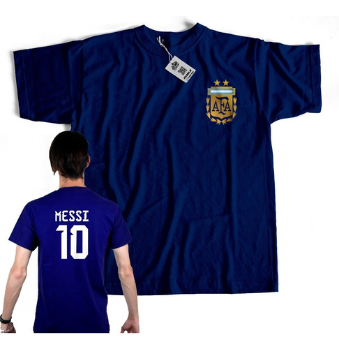 Remera Afa - 10 Messi - 100% Algodon -  Todos Los Talles