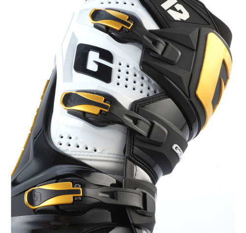 Bota Gaerne Cross Sg 12 - Forge - Preto/dourado