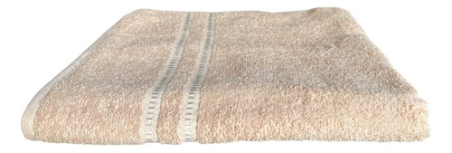Toalla Baño Negra & Colores Algodón 140x70 Medio Baño Capuchino Lisa