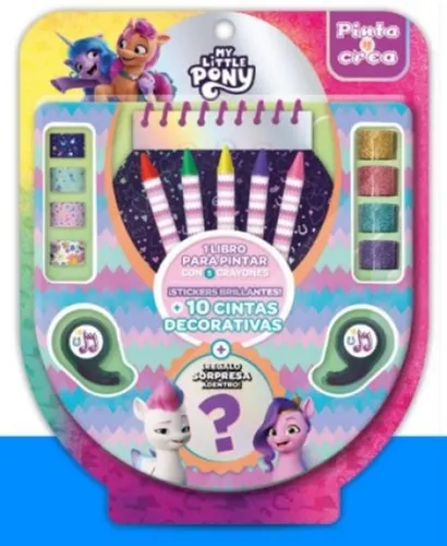 Pinta Y Crea My Little Pony Libro 10 Cintas Decorativas, De Anonimo., Vol. 1. Editorial Vértice, Tapa Tapa Blanda En Español