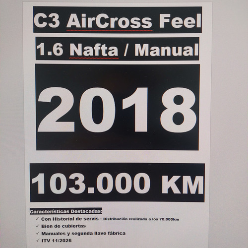 Citroën C3 Aircross 1.6 Vti 115 Feel