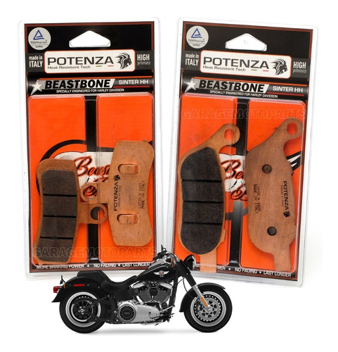 Kit Pastilha Freio Harley Davidson Fat Boy Com Abs  Ano 2012