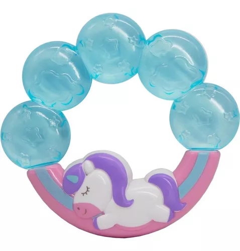 Mordedor Para Bebe Sensorial De Agua Gelado Gengiva Infantil