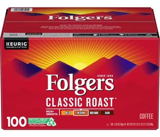 Folgers Classic Roast Coffee K-cups (100 Ct.)