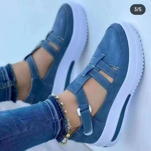 Sandalias Con Plataforma Para Mujer, Transpirables, De Veran