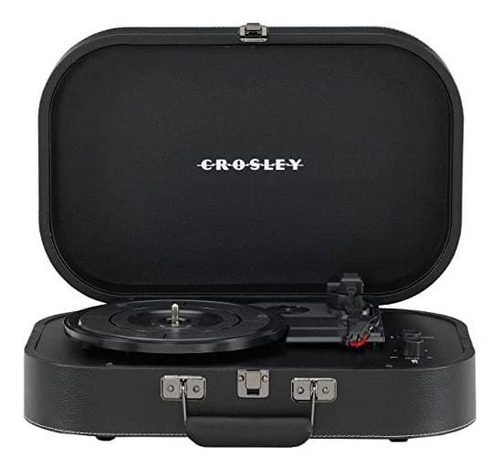 Toca Discos Crosley Cr8009b-bk De 3 Velocidades -negro Color Negro