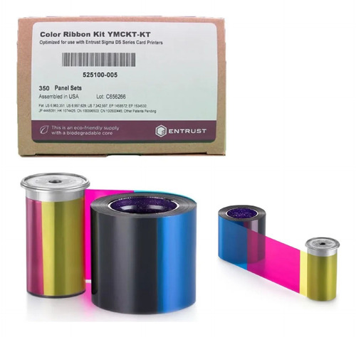 Color Ribbon Kit Ymckt-kt 350 Imagens Ref: 525100-005