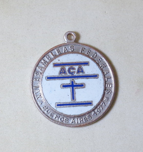 Medalla Acción Católica Argentina 1977 En Rosario (Usado)