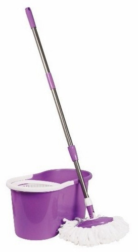 Balde Spin Mop Esfregão Refil Rodo Magico 360 Cesta Inox