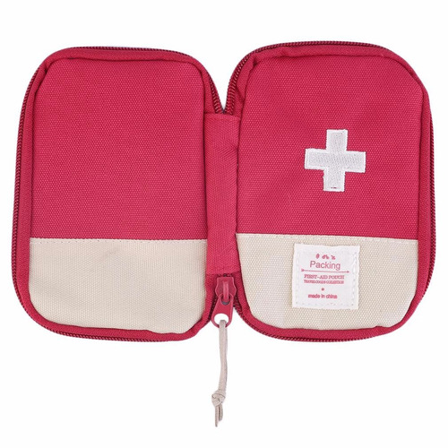 Imagem 3 de 6 de Porta Comprimidos Emergência Bordada Viagem Bolsa Média