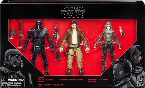 Star Wars Black Series Death Trooper Cassian Andor Jyn 3pack