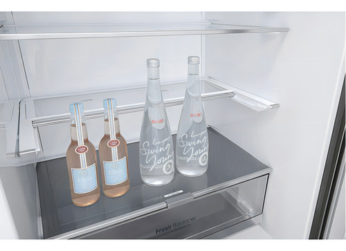 Refrigeradora LG Bottom Freezer Gb41bpp No Frost 408l Plata Color Plateado