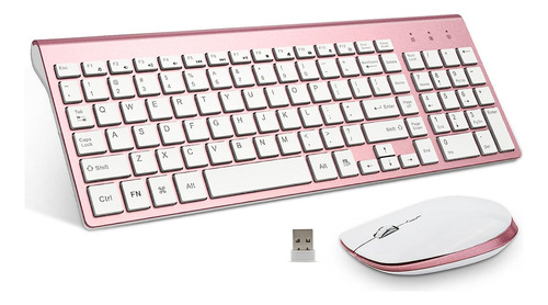 Ratón Fenifox, Inalambrico/con Teclado/rosa/recargable