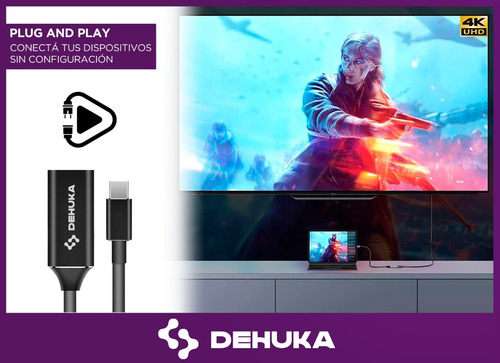 Adaptador Compatible Macbook Pro Usb C A Hdmi 4k