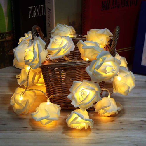 Cadena De Luces En V Que Funcionan Con Pilas Para Interiores