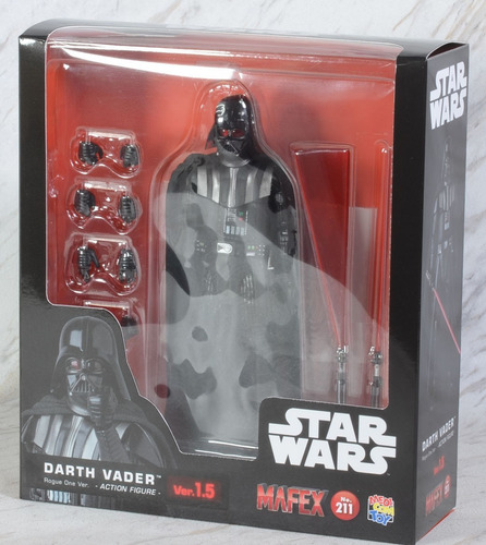 Darth Vader, Rogue One, Mafex No. 211, Medicom Toy (Usado)