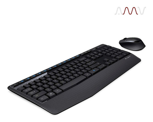 Imagen 6 de 11 de Kit de teclado y mouse inalámbrico Logitech MK345 Español Latinoamérica de color negro