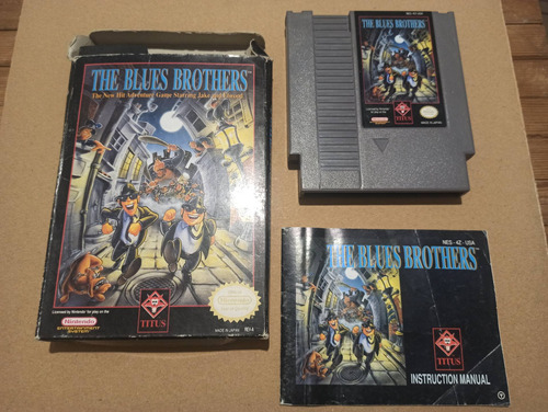 The Blues Brothers Nintendo Nes Con Caja Y Manual Originales