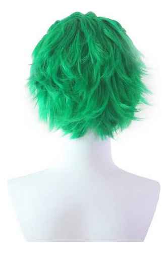 / One Piece Roronoa Zoro Cosplay Peluca Corto Pelo 30cm Y
