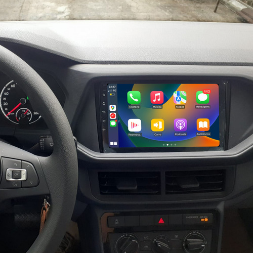 Kit Multimidia 9 Polegadas Android Vw Polo Virtus T-cross