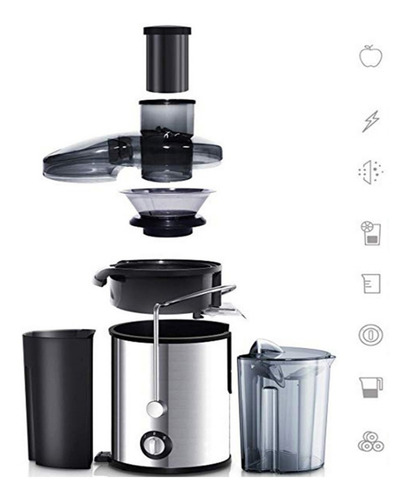 Imagen 6 de 10 de Exprimidor Eléctrico Extractor Saca Jugo Frutas Y Verduras