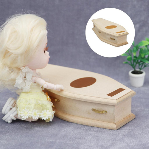 Mini Ataúd De Madera A Escala 1/12, Modelo De Simulación,