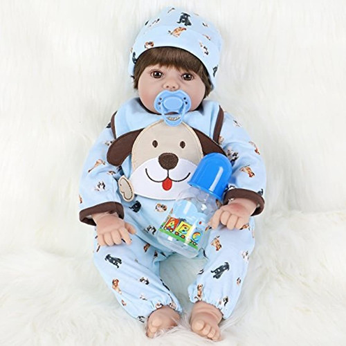 Ena Reborn Baby Doll Realista De Silicona Vinilo Bebé 51cm