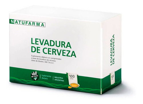 Levadura De Cerveza Vitaminas Minerales Natufarma X 100 Comp