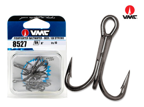 Garateia Vmc Fishfighter 6x Strong 8527 Black Nº2 - 10 Peças